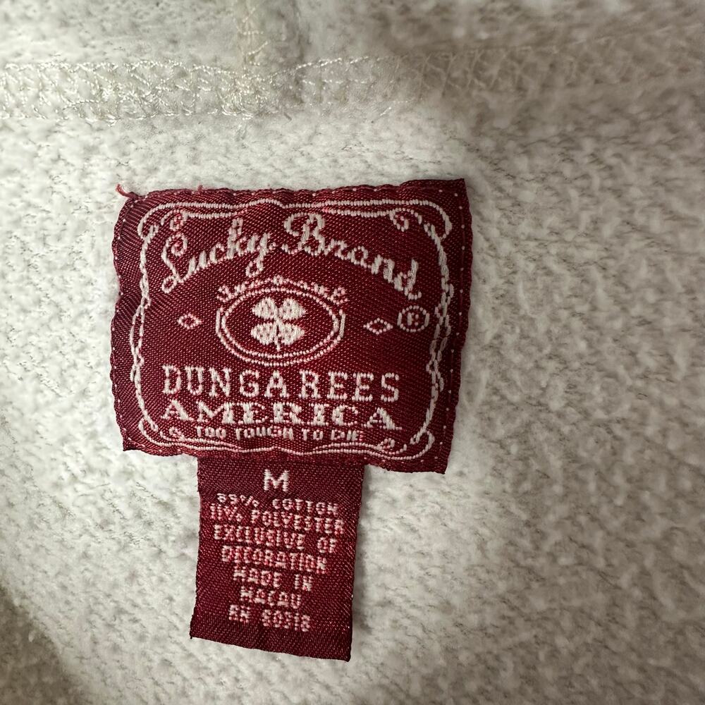 Not for sale Vintage Lucky Brand Y2K Embroidered Hoodie. Cream with - Picture 3 of 7